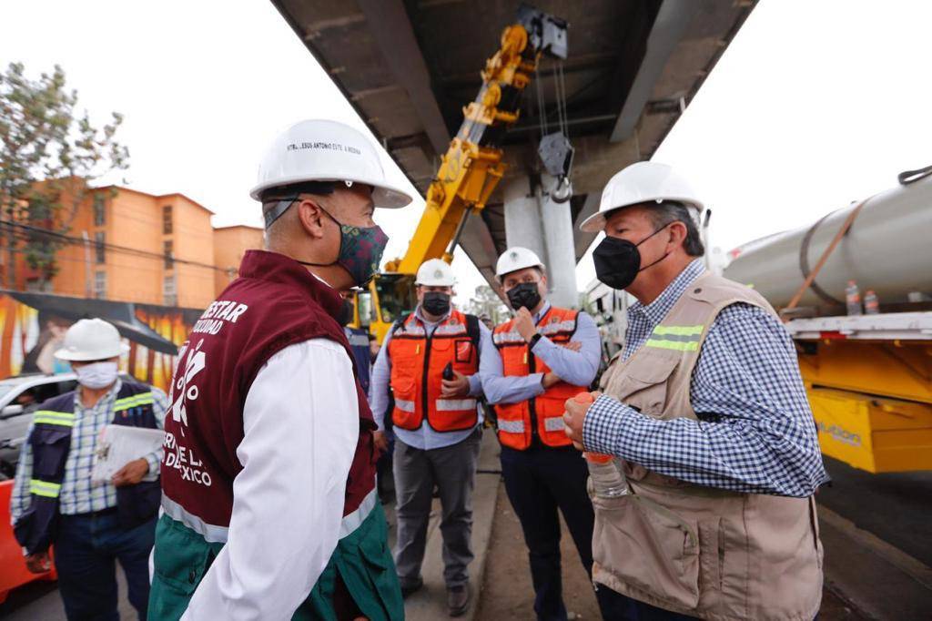 Avanza rehabilitación en la L12, trenes ya circularon en la zona del colapso