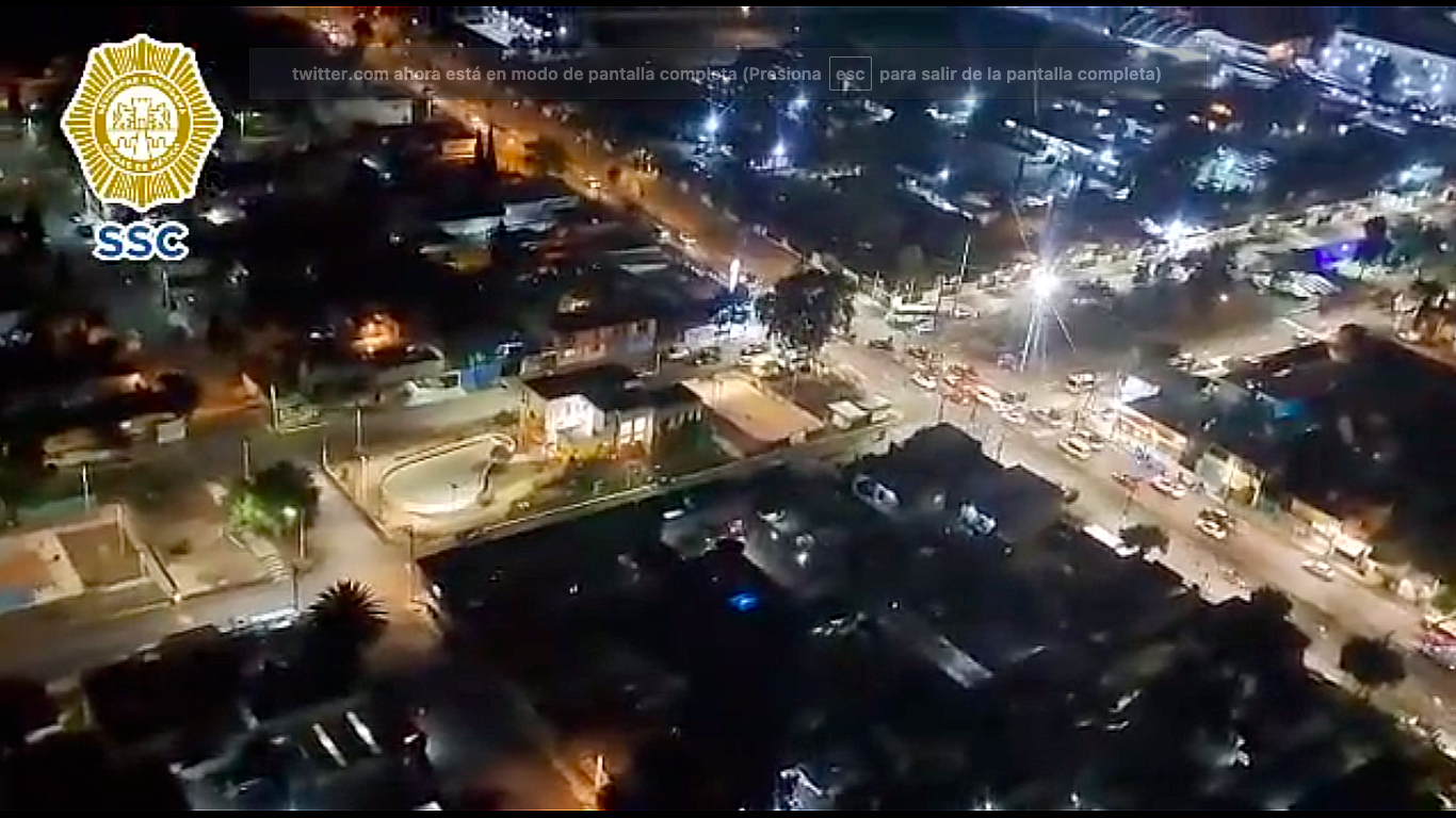 Realizan patrullajes aéreos en Tláhuac para mejorar la seguridad