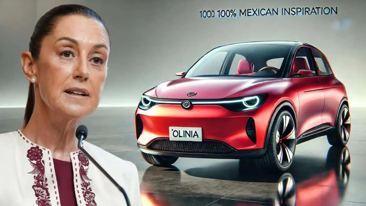 Claudia Sheinbaum y el futuro del auto eléctrico Olinia en México